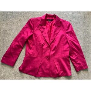 Albert Nipon Blazer women's size 14 Purple 2 button